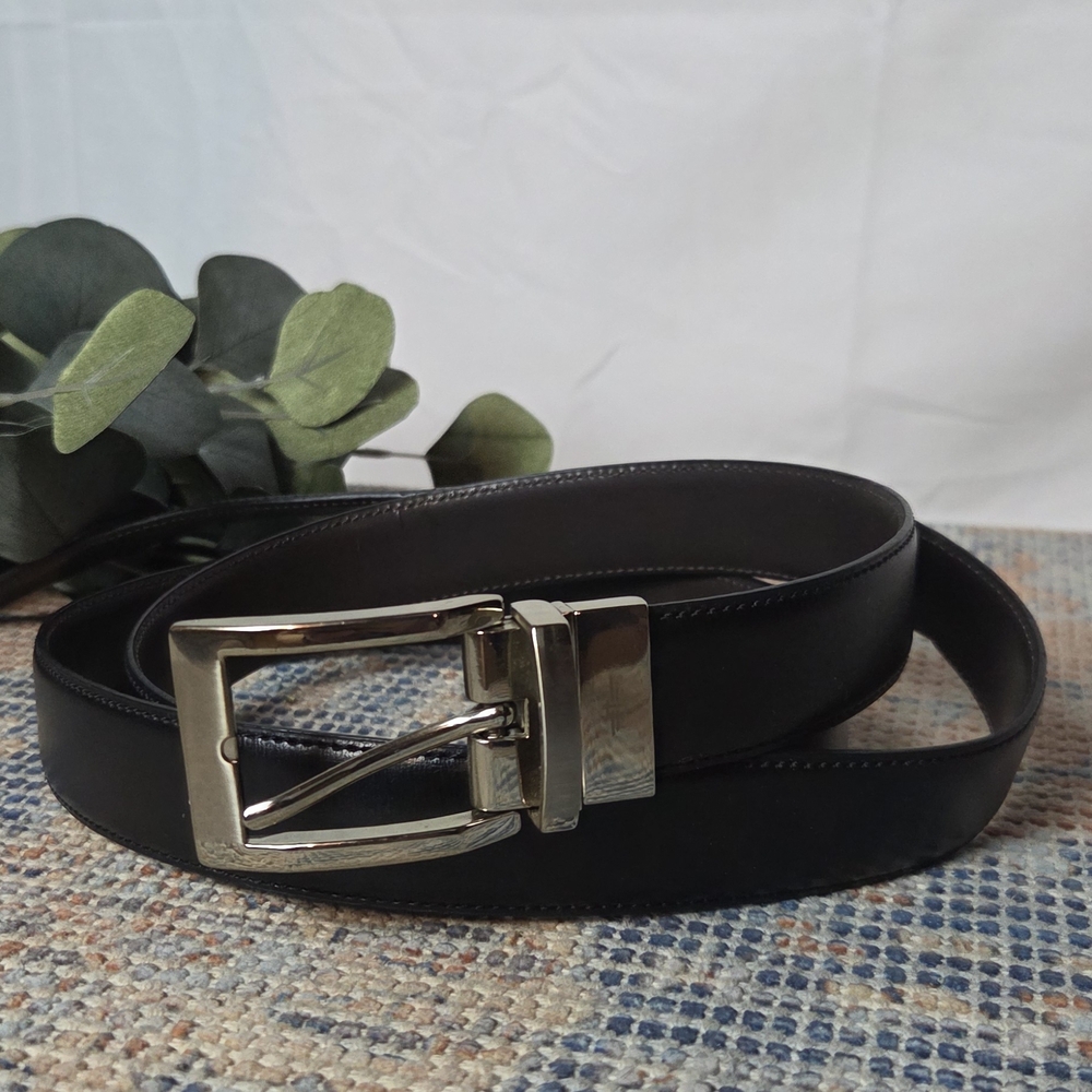 Dockers Men's Black Leather Belt Size 52